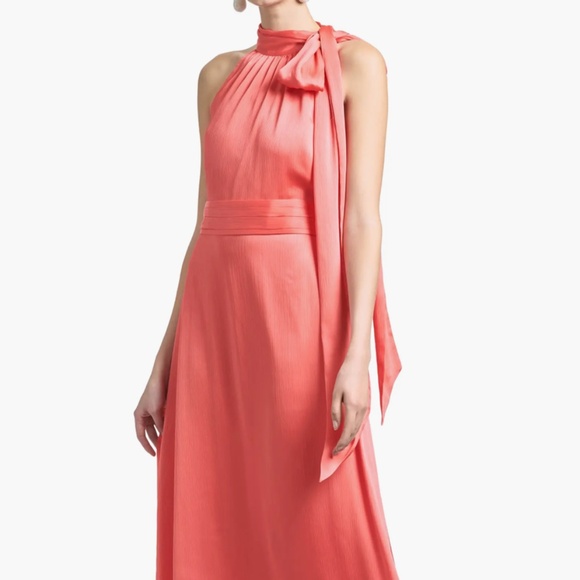 SACHIN + BABI LONG DRESS SIZE 12 CORAL - Picture 1 of 7